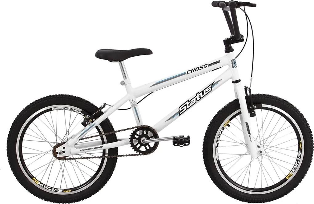 Bicicleta Infantil Status Bike Cross Action Aro 20 - Branca