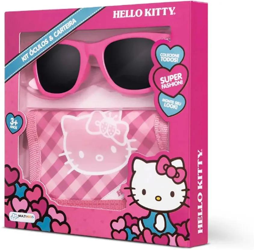Kit Óculos de Sol + Carteira Hello Kitty Multikids