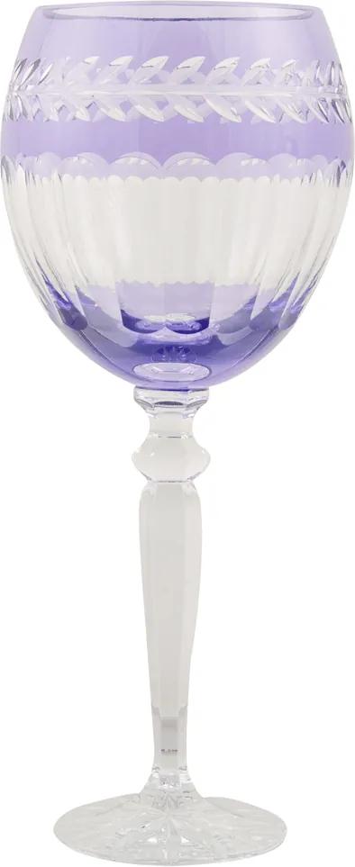 Taça de Cristal Lodz para Água de 500 ml - Roxa Atenas