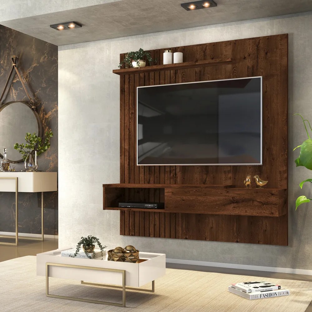 Painel Tv Home Suspenso Tele Trufa para TVs até 65" Dj Móveis