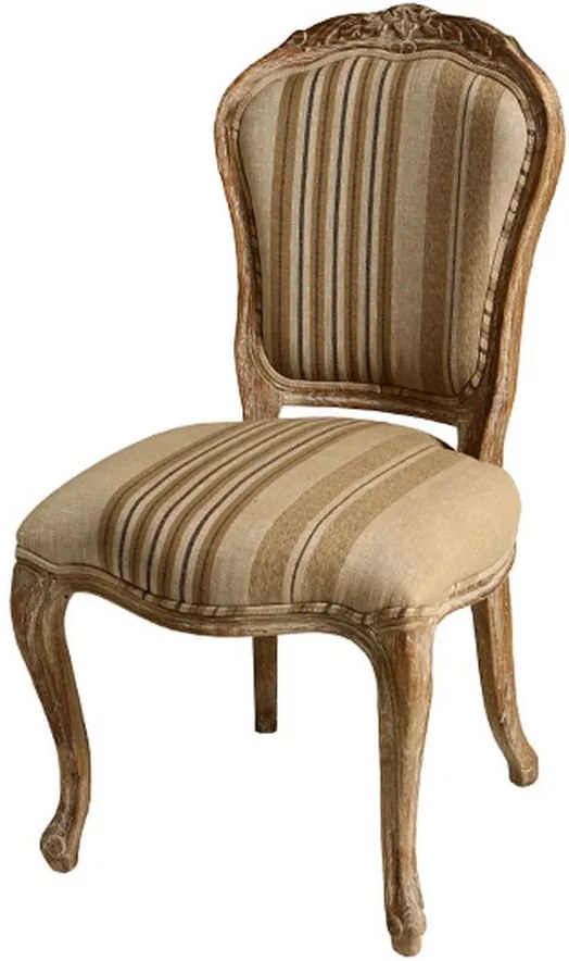 Cadeira Provence de Madeira sem Braço Assento de Linho
