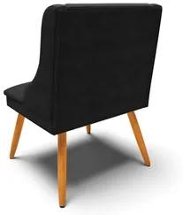Kit 10 Cadeiras Estofadas para Sala de Jantar Pés Palito Lia Suede Pre