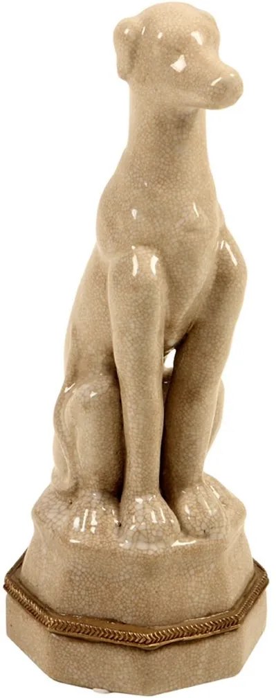 Escultura Decorativa de Porcelana Cachorro Thor