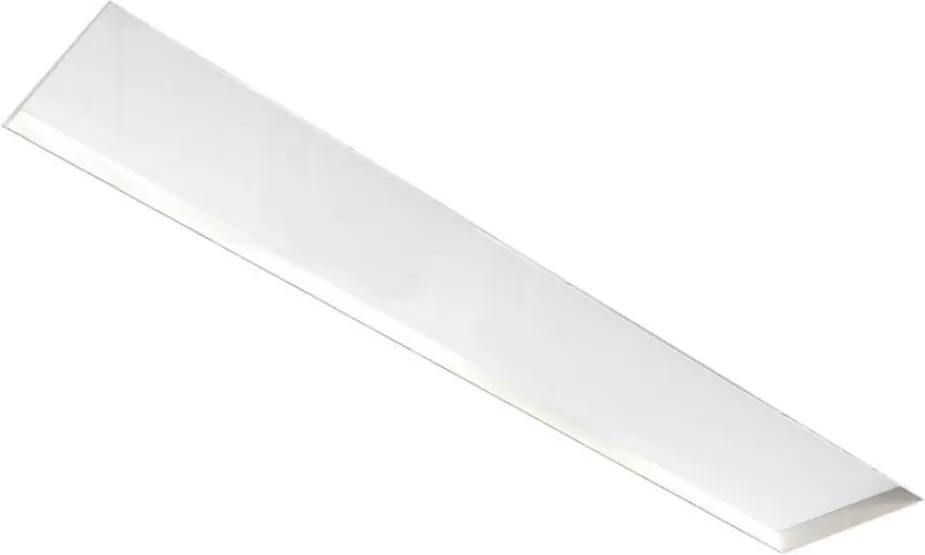 Plafon Led Embutir Retangular 32w Branco Luz Amarela 112,7cm