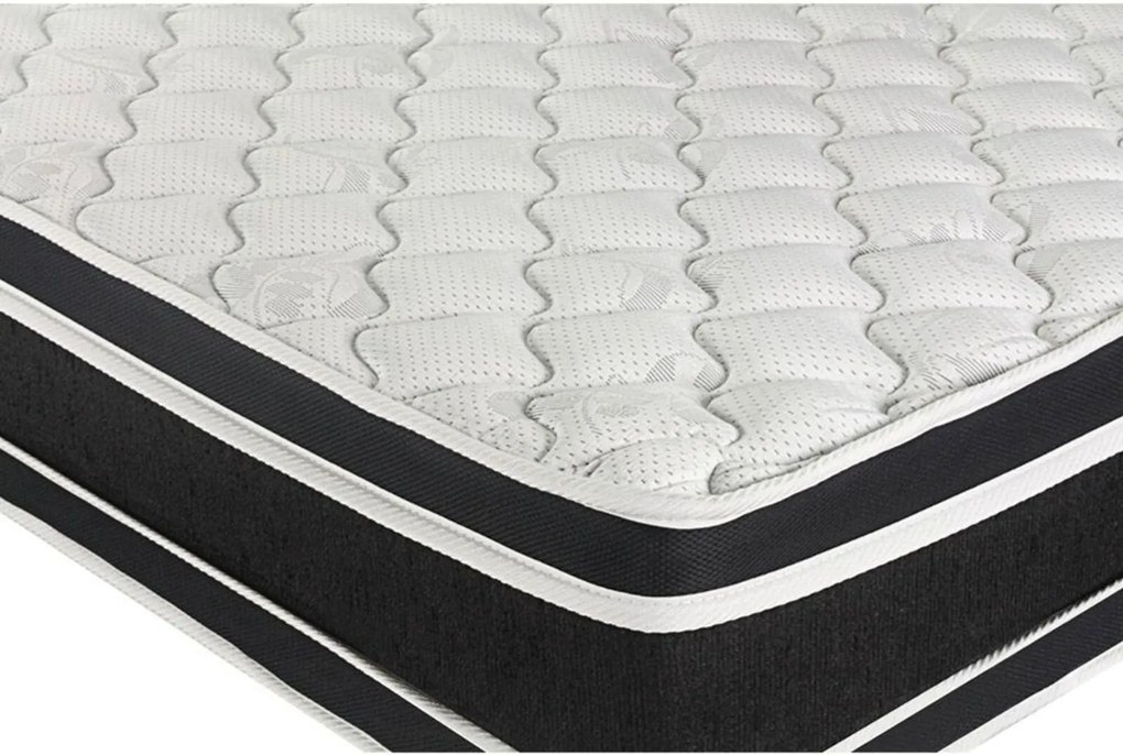 Cama Box Baú Viúva + Colchão De Espuma D33 - Castor - Black White Double Face 128x188x69cm Marrom