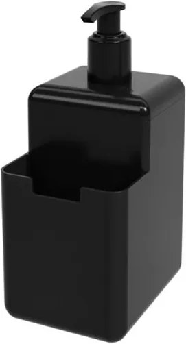 Dispenser Single 500ml 8x10,5x18,2cm Preto - 17008/0008 - Coza - Coza