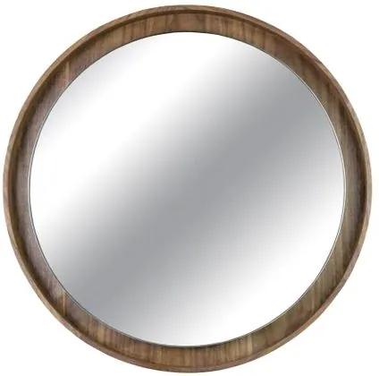 Espelho Martis Moldura Revestido em Lamina Nogueira 65 cm (LARG) - 43561 Sun House