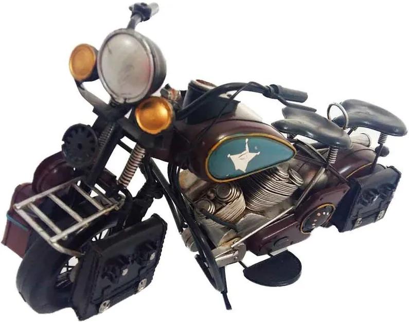 Miniatura Motocicleta Marrom
