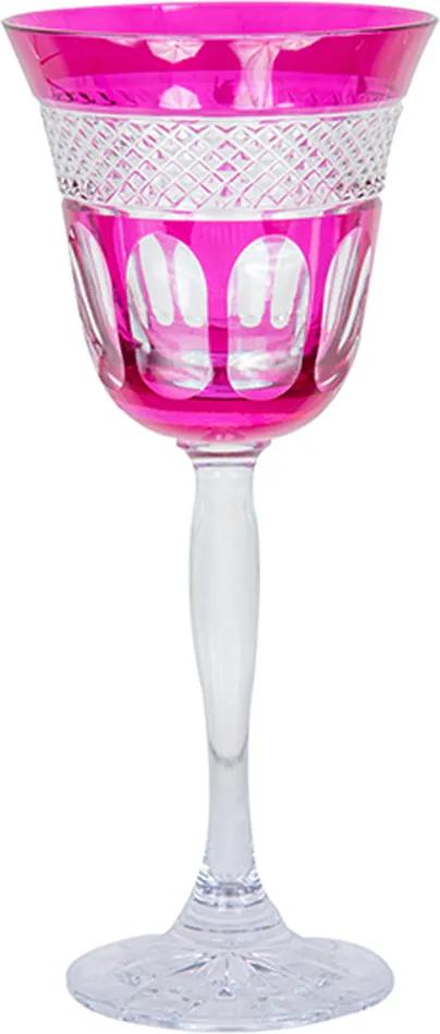 Taça de cristal Lodz para Vinho de 170 ml – Rosa