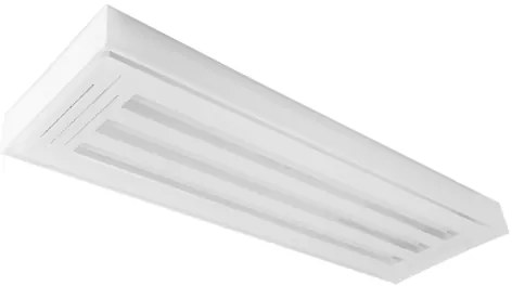 Plafon Led Sobrepor Tubular Triplo Luz Branca Valencia 60cm