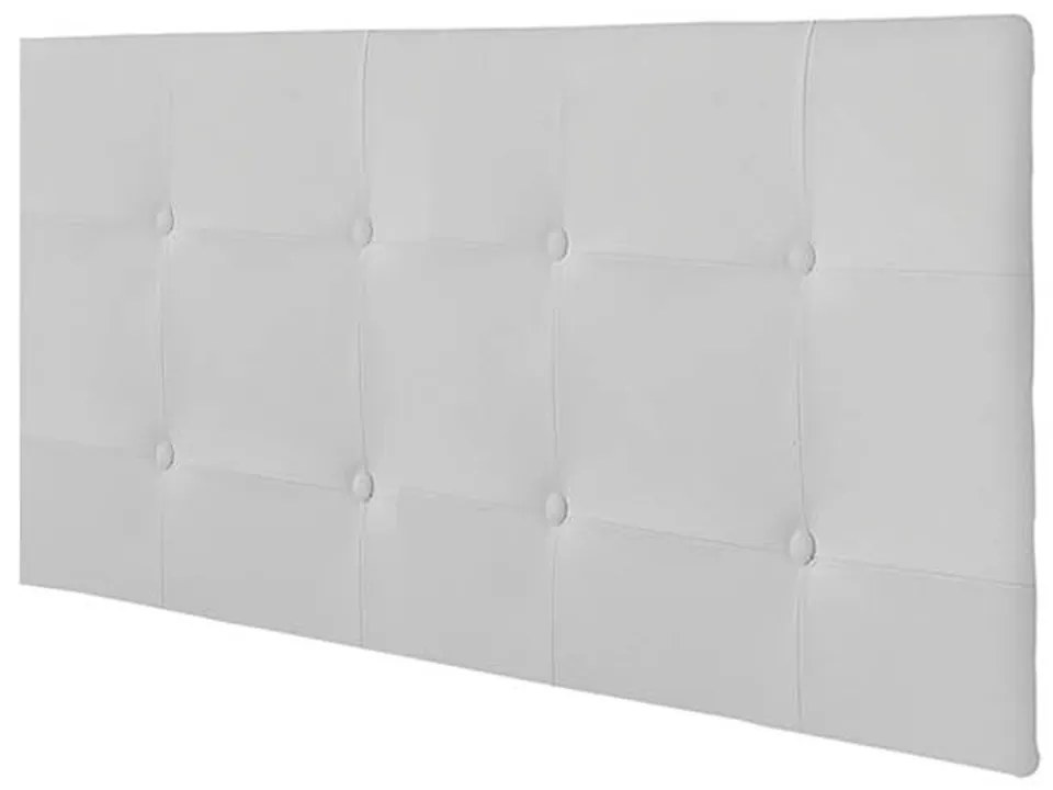 Painel Luna Para Cama Box Queen 160 cm Corino Branco - D'Rossi