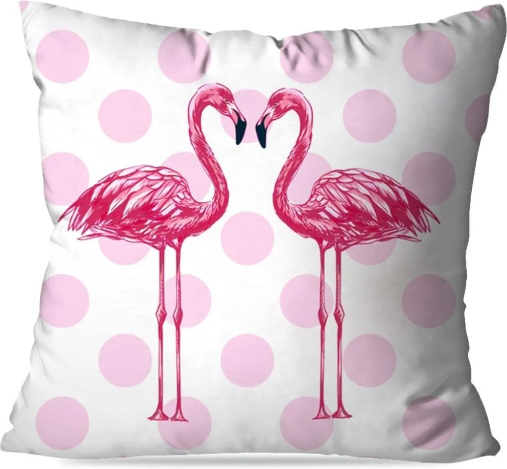 Almofada Avulsa Decorativa Poo Flamingo 35x35 Love Decor