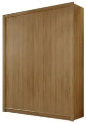 Guarda Roupa Solteiro 188cm 2 Portas Flex Dubai Nature/Fendi - Vila Ri