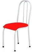 Cadeira Baixa 0.104 Anatômica Branco/Vermelho - Marcheli