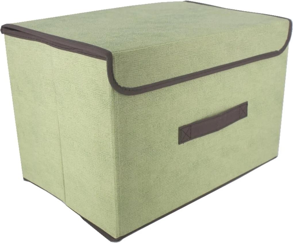 Caixa Organizadora Dobrável Multiuso Verde 37,5x24,5x23,5cm