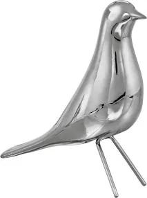 Pássaro Decorativo 16cm - Prata