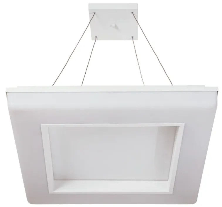 Pendente Vivaz 34X34Cm Led 24,4W Bivolt / Base Fechada | Usina 19021/3... (AV-M - Avelã Metálico, 3000k)