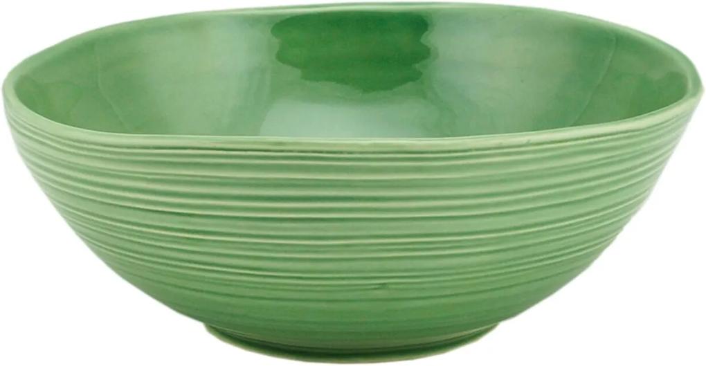 Bowl Bon Gourmet cerâmica Ocean 23x9cm Verde