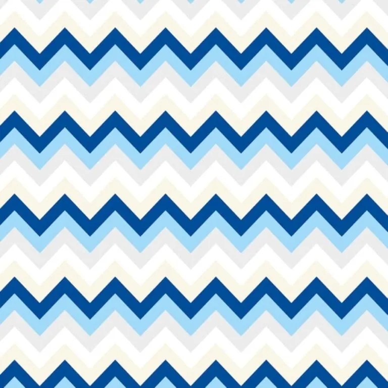 Papel de Parede Chevron Amarelo Cinza Azul e Branco