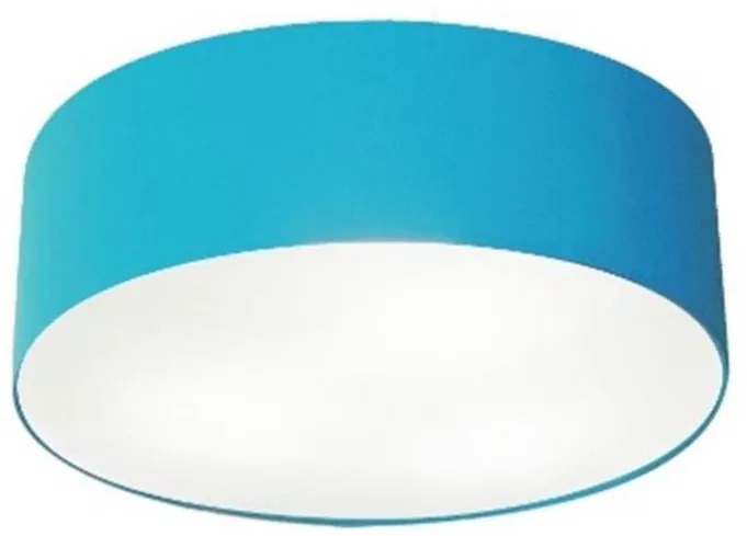 Plafon Para Sala Cilíndrico SL-3046 Cúpula Cor Azul Turquesa