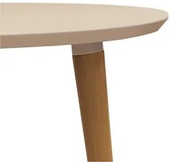 Mesa De Jantar Redonda 90cm 4 Lugares Veneza C14 Off White - Mpozenato