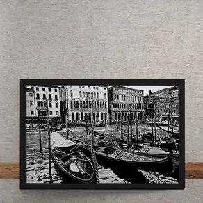 Quadro Decorativo Barcos de Veneza 25x35