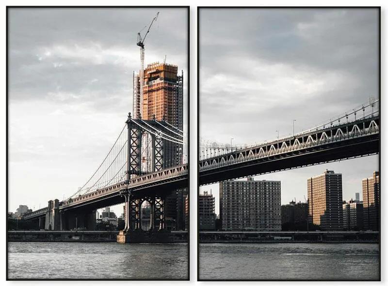 Conjunto de Quadros Ponte Manhattan