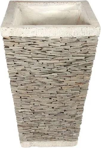 Vaso de Cimento com Pedras 80cm