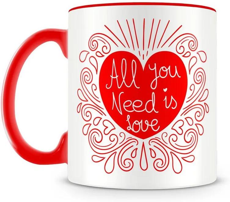 Caneca Personalizada All You Need is Love (Mod.2)