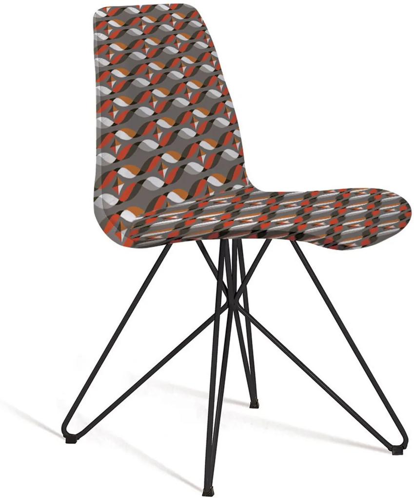 Cadeira Eames Base Aço Carbono Daf Colorido Cinza
