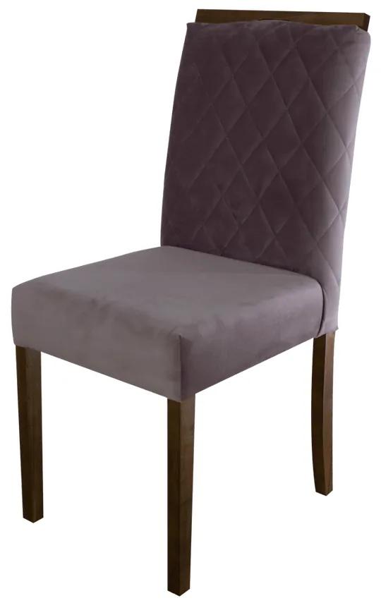 Cadeira de Jantar Estofada Beliz com Espaldar - Wood Prime 35160