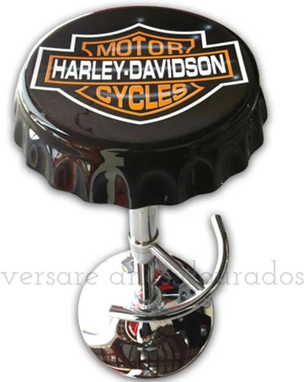 Banqueta Giratória Tampa De Garrafa Harley Davidson Motor Cycle
