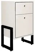 Mesa de Cabeceira Wooli 2 Gavetas Branco - Fit Mobel