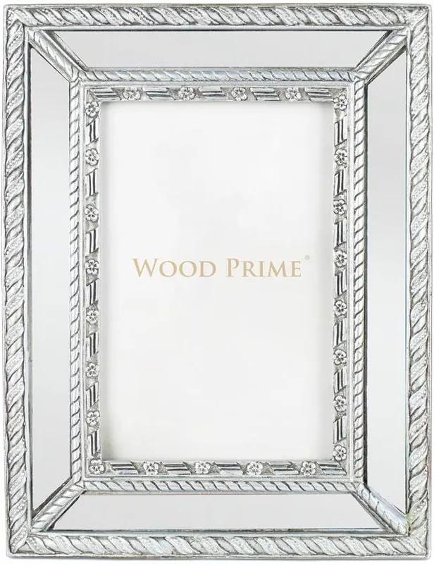 Porta-Retrato Espelhado 10x15 Prata - Wood Prime 35303