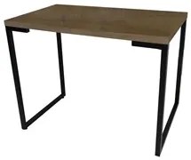 Mesa de Escritório Estilo Industrial 120cm Porto Castanho - Fit Mobel