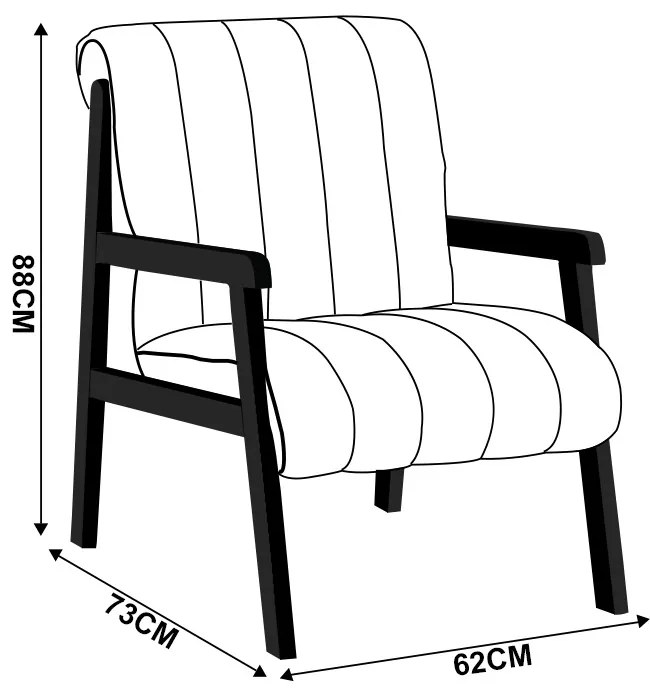 Poltrona Decorativa para Sala Base de Madeira Daline Bouclê Azul Marinho E03 - D'Rossi
