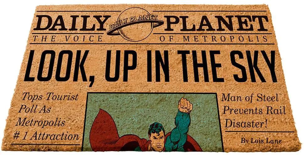 Capacho DC Comics Newspaper Colorido em Fibra de Coco - Urban