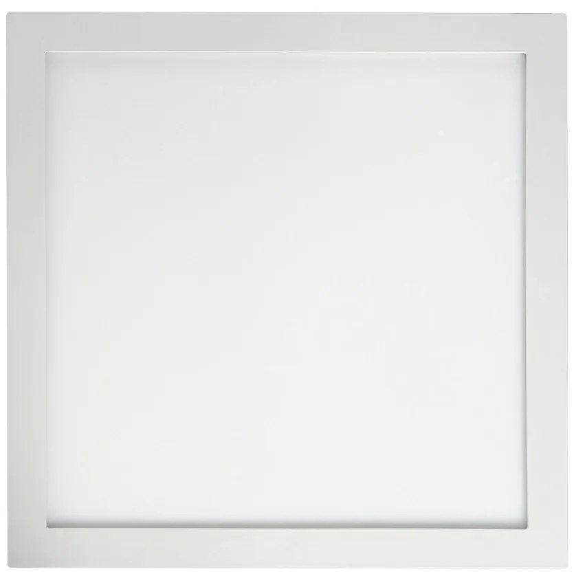 Luminária De Sobrepor Quadrado 30W 4000K Led Bivolt 40X40X4Cm Plafon |... (Branco)