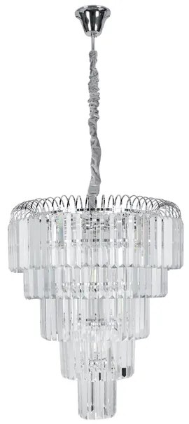 Pendente Cristal Cromado E14 5w Versailles