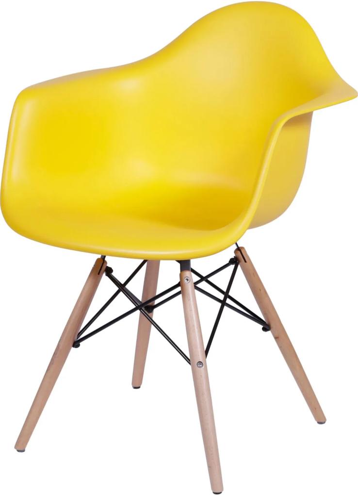 Poltrona Eames DAR Com Braço OR Design Amarelo