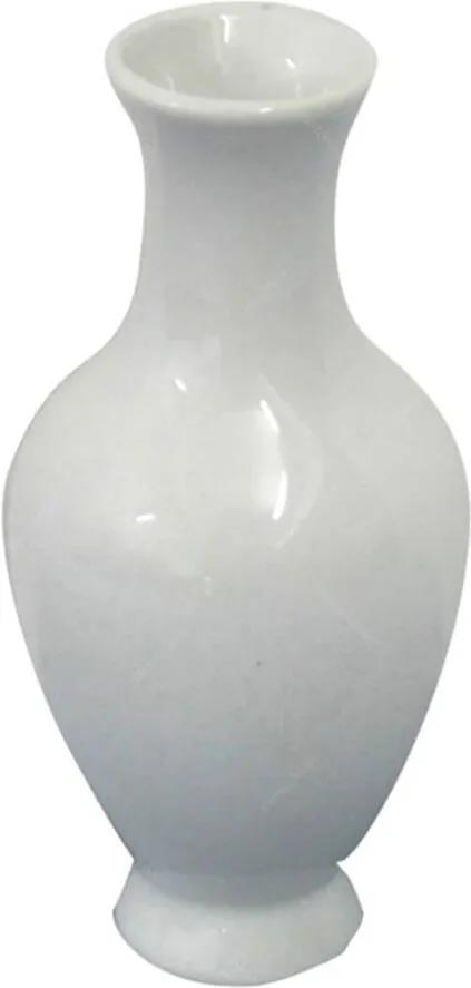 Mini Vaso Small Collar Branco Brilhante em Cerâmica - Urban