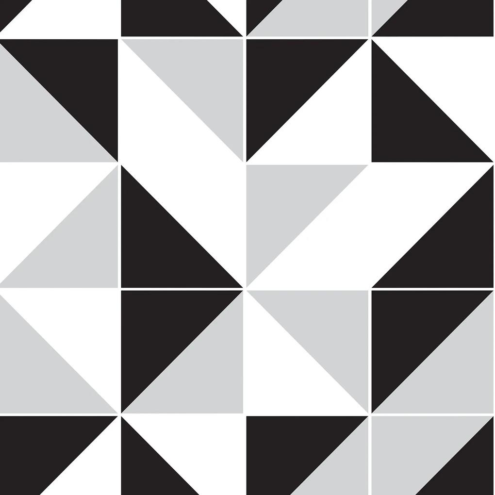 Papel de parede adesivo cinza preto e branco