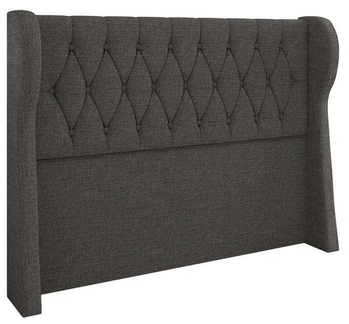 Cabeceira Para Cama Box Solteiro 90 cm Beatriz Linho Cinza I02 - D'Rossi