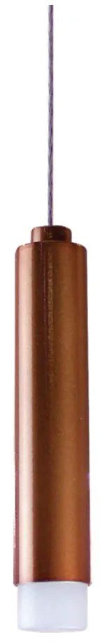 Pendente Cross Cabo Eletrificado Led 5W - Usina 19742/1 (CB-P - Cobre Brilho Polido, 3000k, 110v)