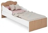 Mini Cama Infantil Doce Sonho com Colchão D20 Carvalho/Branco - Qmovi