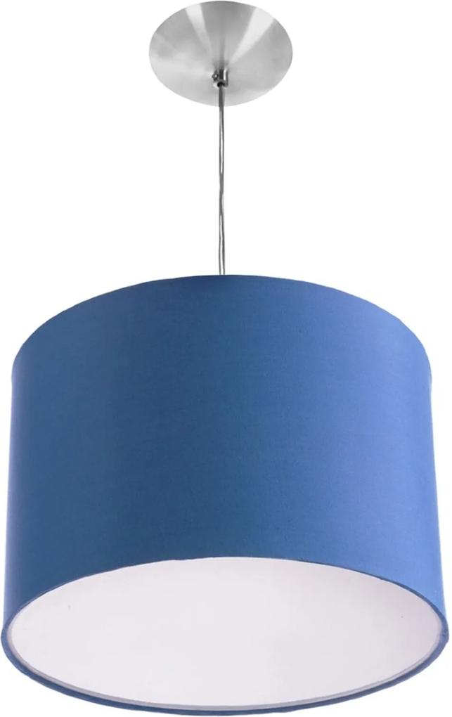 Lustre Cupula Pendente Dome 30x20cm Magnífico Azul