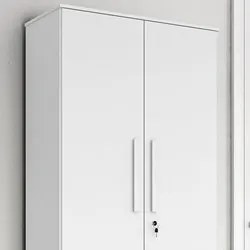 Armário Multiuso 2 Portas Com Rodízios Gold G03 Branco - Mpozenato
