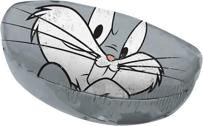 Case Porta Óculos Looney Tunes Bugs Bunny Big Face Cinza em PU - Urban
