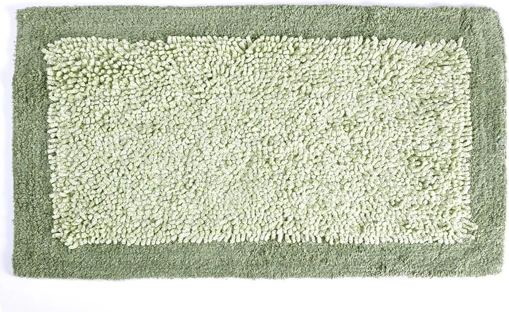 Tapete de Algodão Chenille 50cm x 80cm Verde