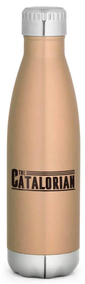 Garrafa Térmica Inox Brilhante 510 ml Catalorian Mandalorian - Dourado